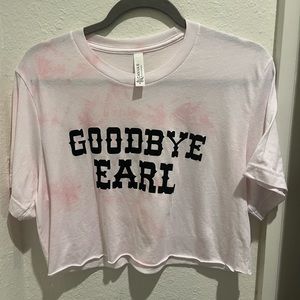 Goodbye earl crop top tee